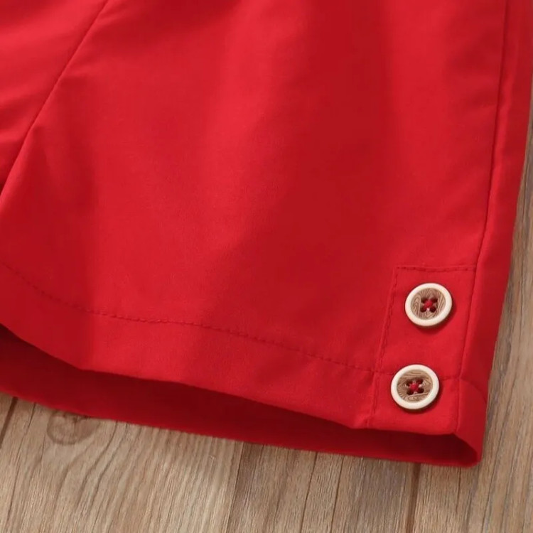 تاپ شلوارک دخترانه کرپ مناسب 3 ماه تا 6 سال