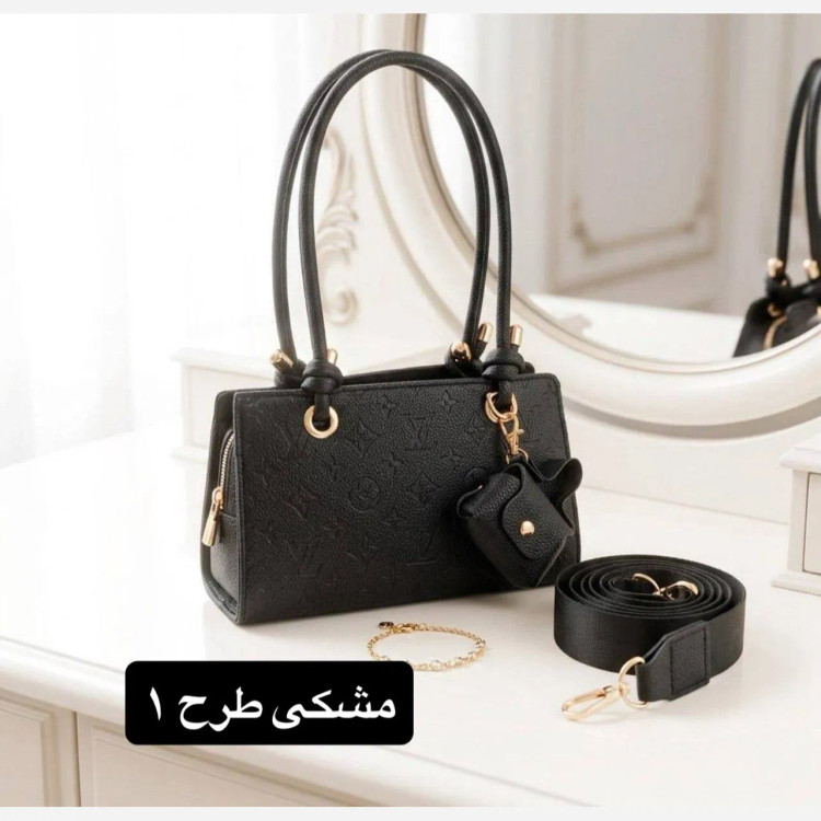 کیف پاسپورتی چرم مصنوعی زنانه روزمره مجلسی زیپدار بند بلند