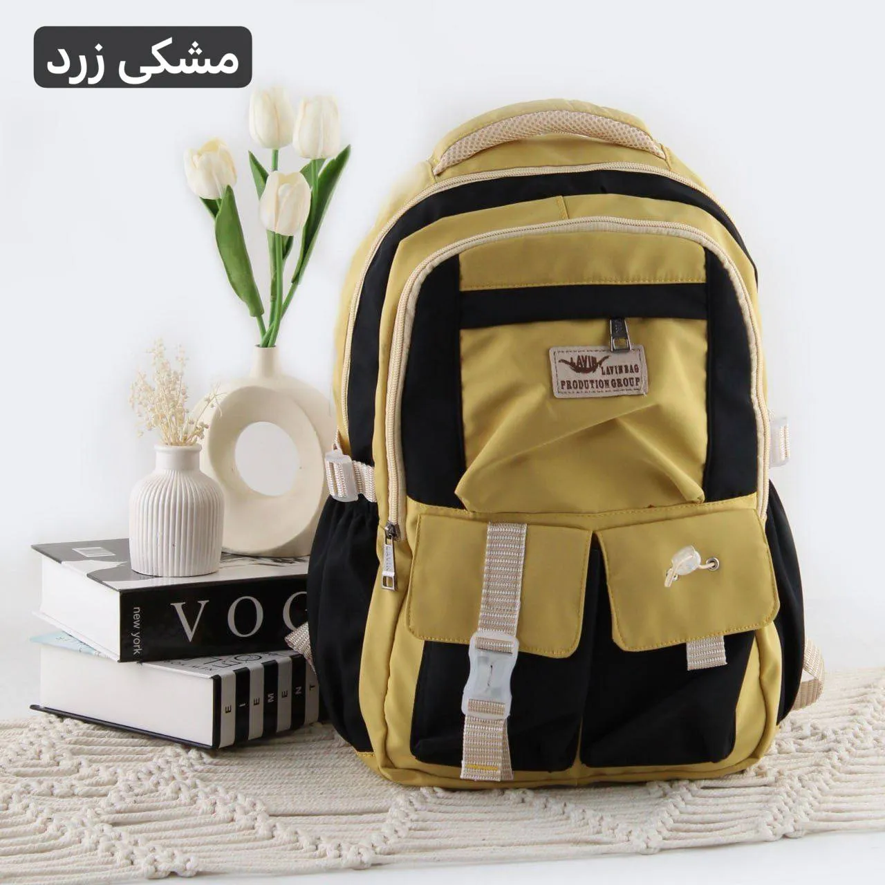 کوله پشتی بچگانه و مدرسه دیبا ابعاد 40 در 30 سانتیمتر