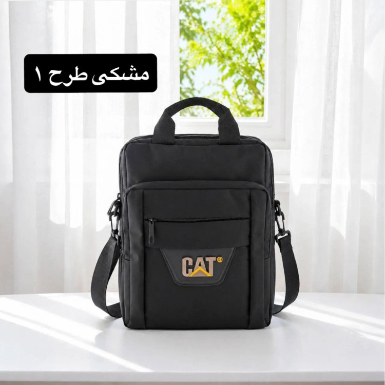 کیف اداری مردانه مشکی طرح 1