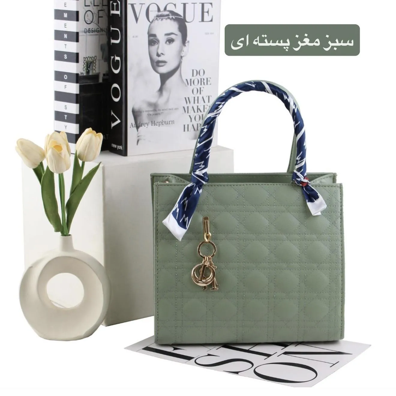 کیف زنانه چرم مصنوعی روزمره و مجلسی مدل سه بند