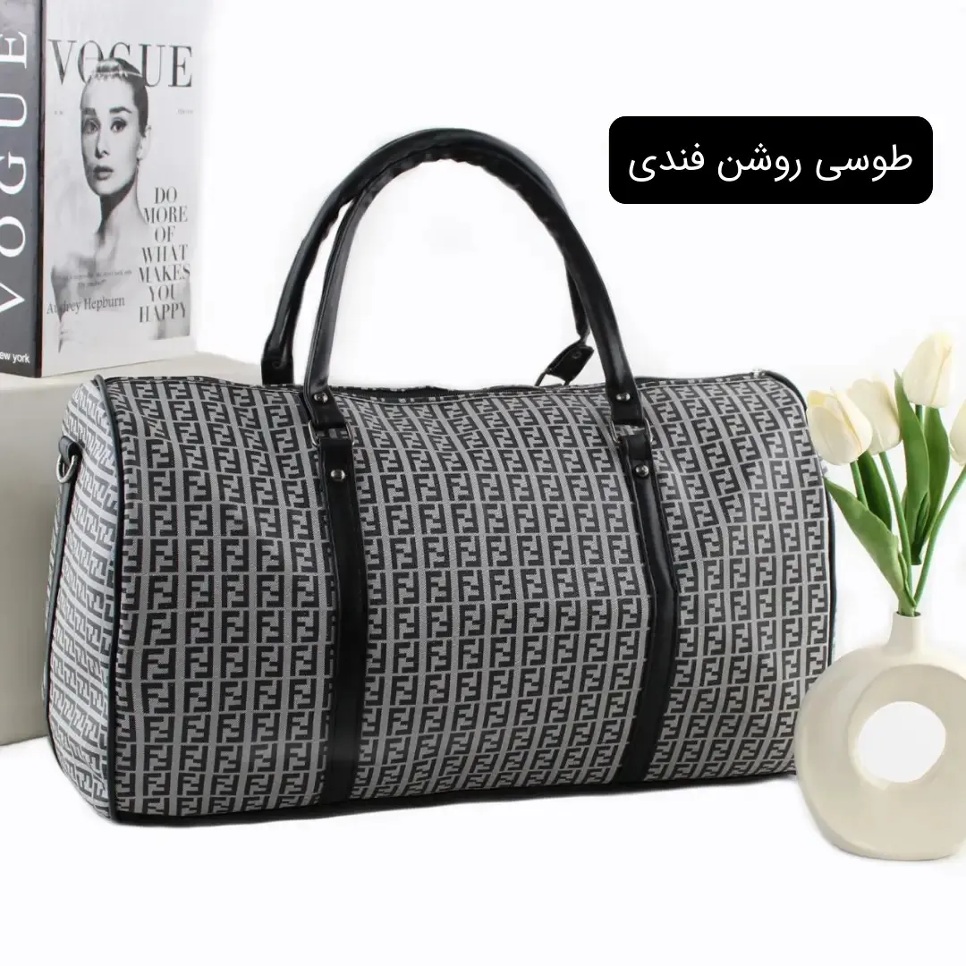 ساک ورزشی اسپرت چرم مصنوعی بند بلند ابعاد 50 در 18 در 30 سانتیمتر
