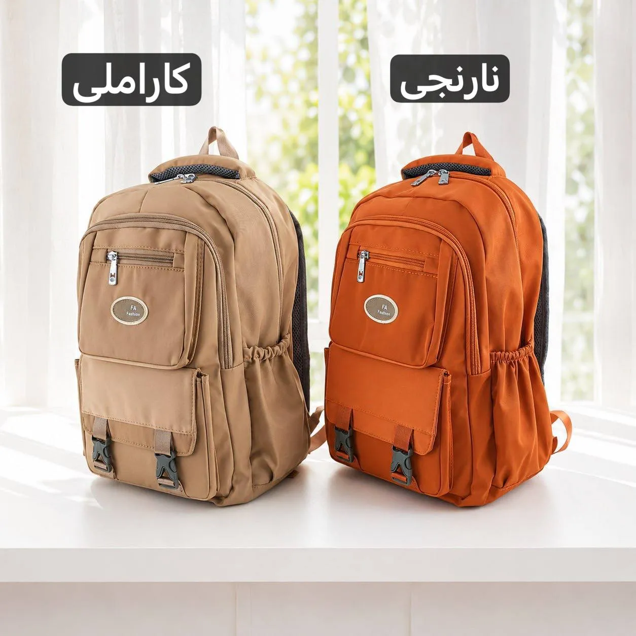کوله پشتی برزنت مدرسه و دانشگاه ابعاد 45 در 35 سانتیمتر