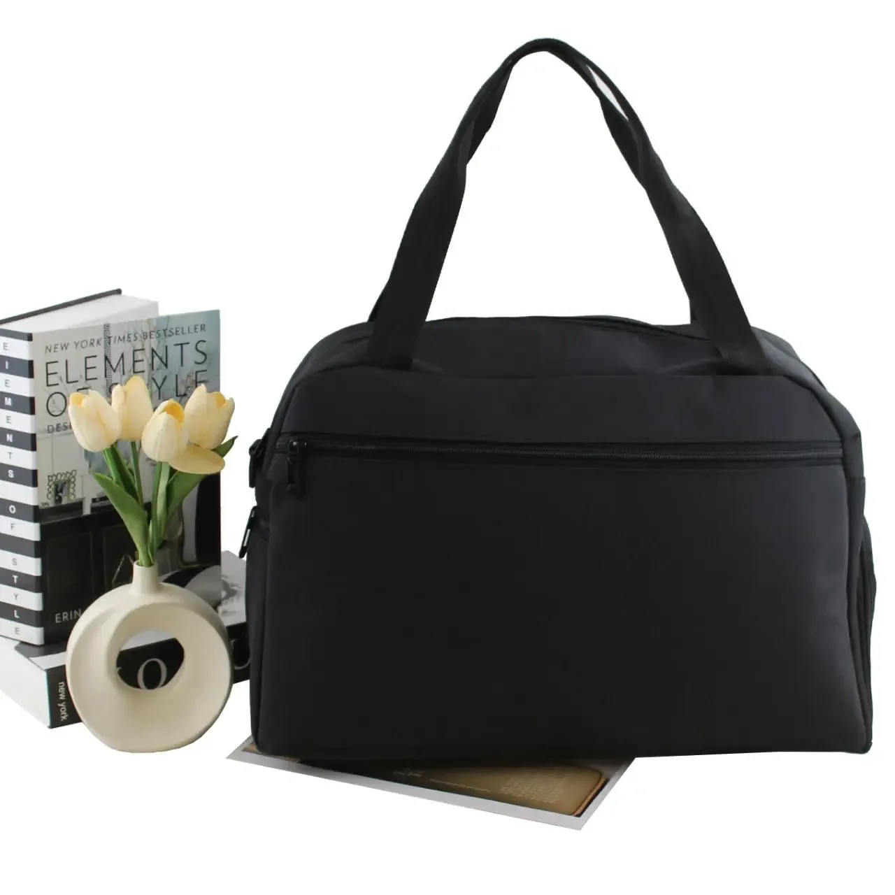 ساک ورزشی و روزمره پارچه ای سه بند با ابعاد 55 در 34 سانتیمتر