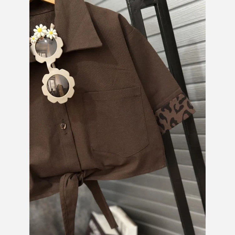 ست شومیز و شلوار دخترانه لینن و کتان سیلک مناسب 3 تا 8 سال