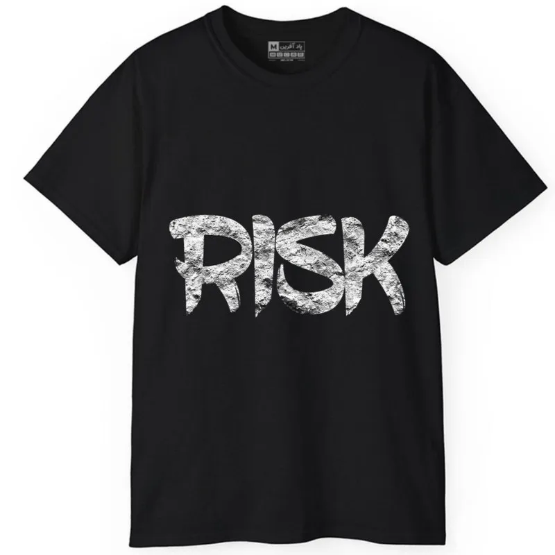 تی شرت آستین کوتاه مردانه طرح کلمه انگلیسی جنس نخ و پلی استر