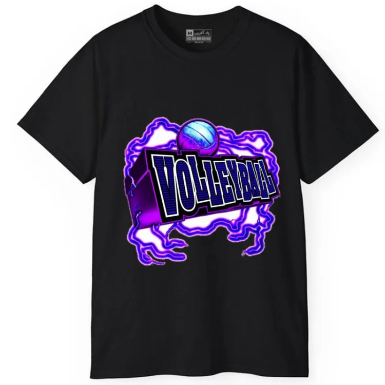 تیشرت آستین کوتاه مردانه پاد آفرین مدل والیبال