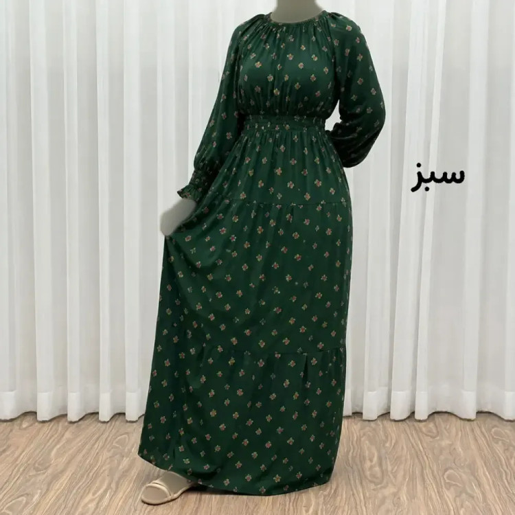 پیراهن ساحلی نخی گلریز زنانه فری سایز تا 50 بدون رنگ رفت سایه دهی ندارد