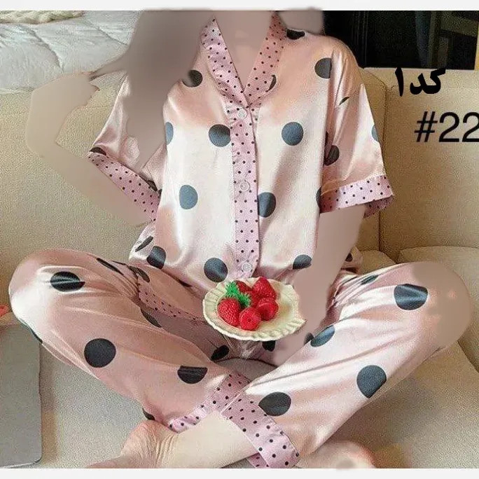 بلوز شلوار ساتن وارداتی زنانه کد 1277 شیک و راحت چهارفصل سایز XL 2XL