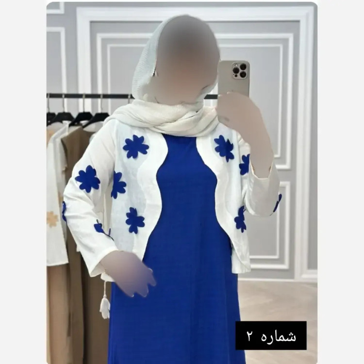 ست کت و سارافون زنانه کرپ تنفسی وارداتی طرح برگی برجسته مناسب بهار و تابستان سایز 38 تا 48